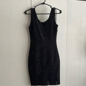 Black wedding guest dress